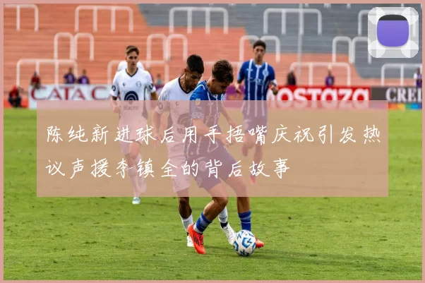 陈纯新进球后用手捂嘴庆祝引发热议声援李镇全的背后故事