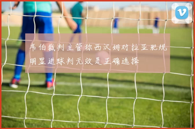韦伯裁判主管称西汉姆对拉亚犯规明显进球判无效是正确选择